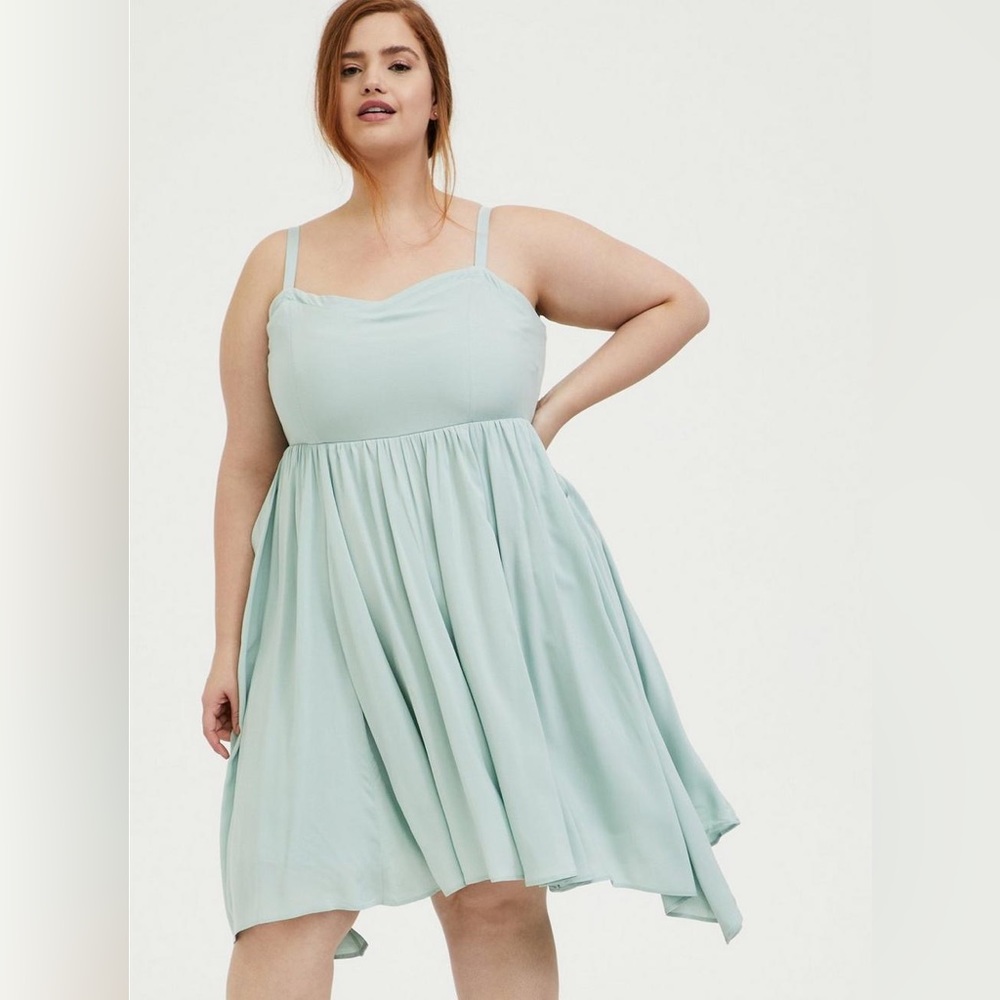 Brand New Torrid Mint Blue Skater Dress